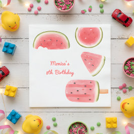 Wassermelone cooler Kindergeburtstag Serviette