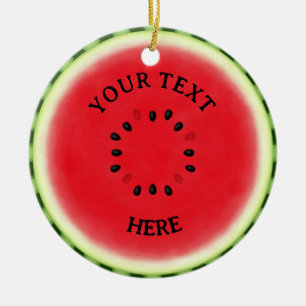 Wassermelone Custom Keramik Ornament