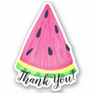 Wassermelone Danke Aufkleber