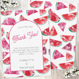 Wassermelone Dankeskarte