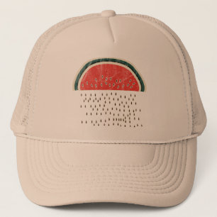 Wassermelone, die Samen regnet Truckerkappe