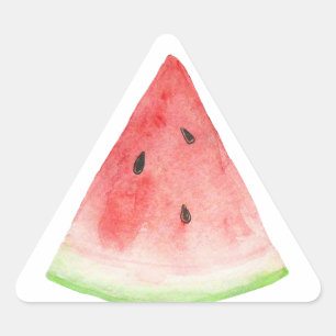 Wassermelone Dreieckiger Aufkleber