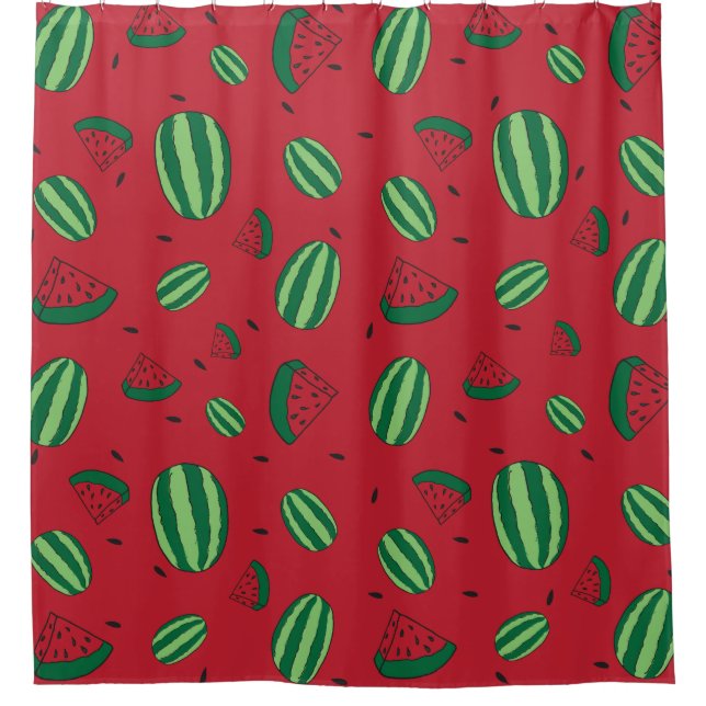 Wassermelone Duschvorhang (Vorderseite)