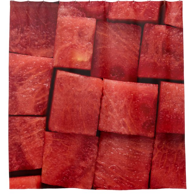 Wassermelone Duschvorhang (Vorderseite)