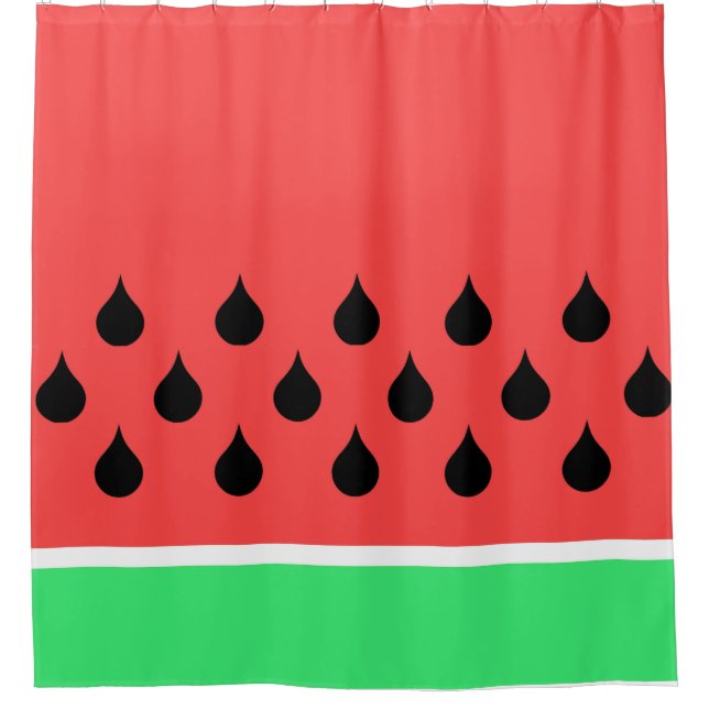 Wassermelone Duschvorhang (Vorderseite)