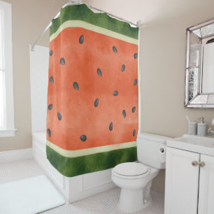 Wassermelone, egal wie du sie schneidest, Sommerfr Duschvorhang