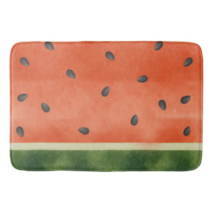 Wassermelone, egal wie Sie es schneiden Sommer Frü Badematte