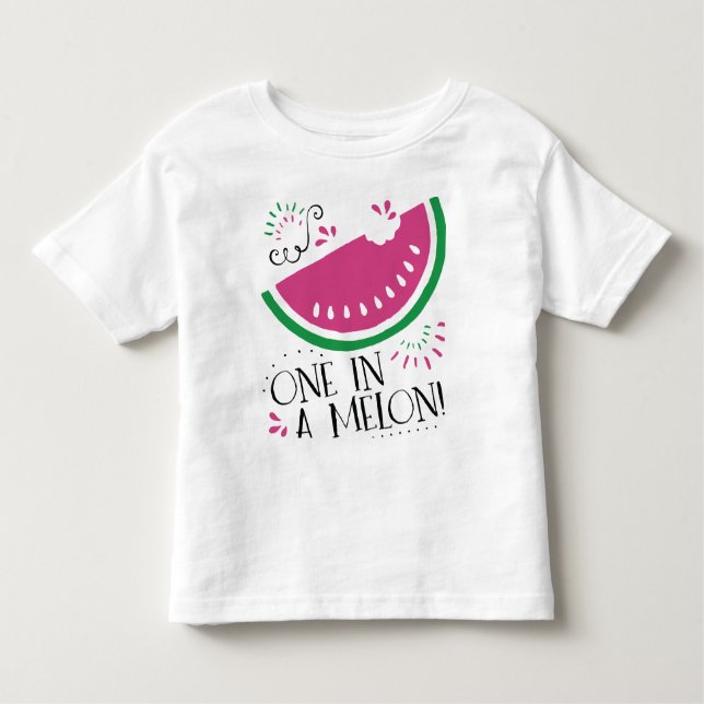Wassermelone eine in einer Melone für Baby Kleinkind T-shirt (Vorderseite)