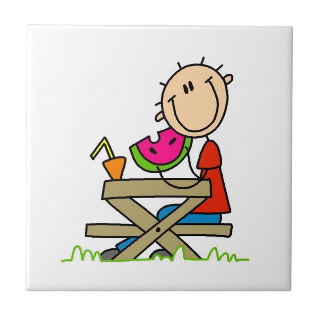 Wassermelone essen fliese (Vorderseite)