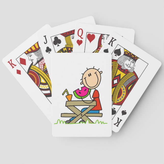 Wassermelone essen spielkarten (Rückseite)