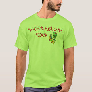 "Wassermelone-Felsen-" Frucht-Neuheits-Shirt T-Shirt