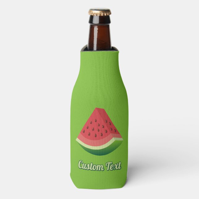 Wassermelone Flaschenkühler (Flaschenvorderseite)
