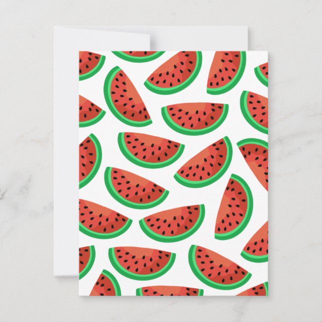 Wassermelone Flat Card (Vorderseite)