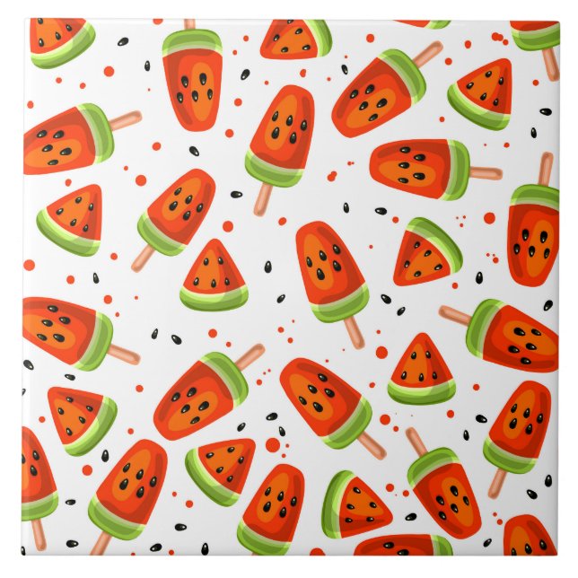 Wassermelone Fliese (Vorderseite)