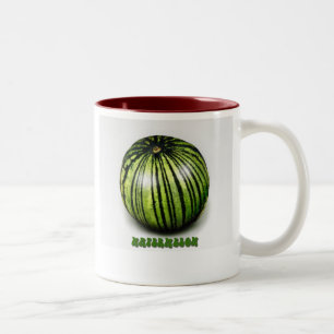 Wassermelone-Foto-Tasse Zweifarbige Tasse