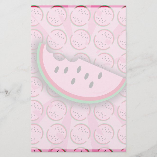 Wassermelone Frische Pasta machen Briefpapier (Vorderseite)
