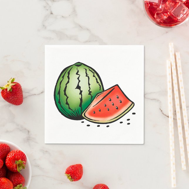 Wassermelone Fruchtfutterpapier Napkins Serviette (Von Creator hochgeladen)
