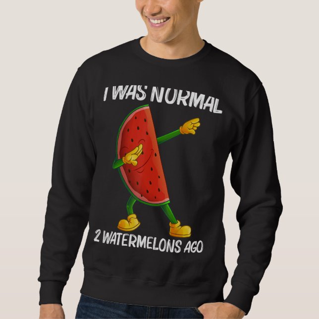Wassermelone für Männer Melonenfrucht-Pflanze Sweatshirt (Vorderseite)