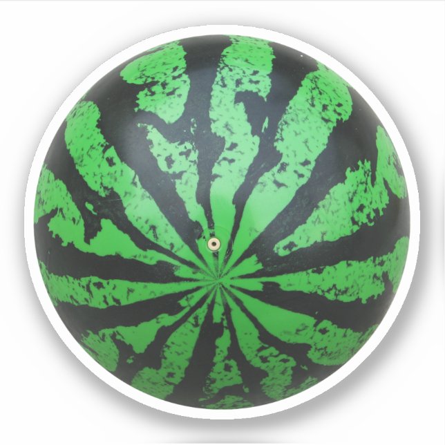 Wassermelone Fußball/Fußball Aufkleber (Vorderseite)