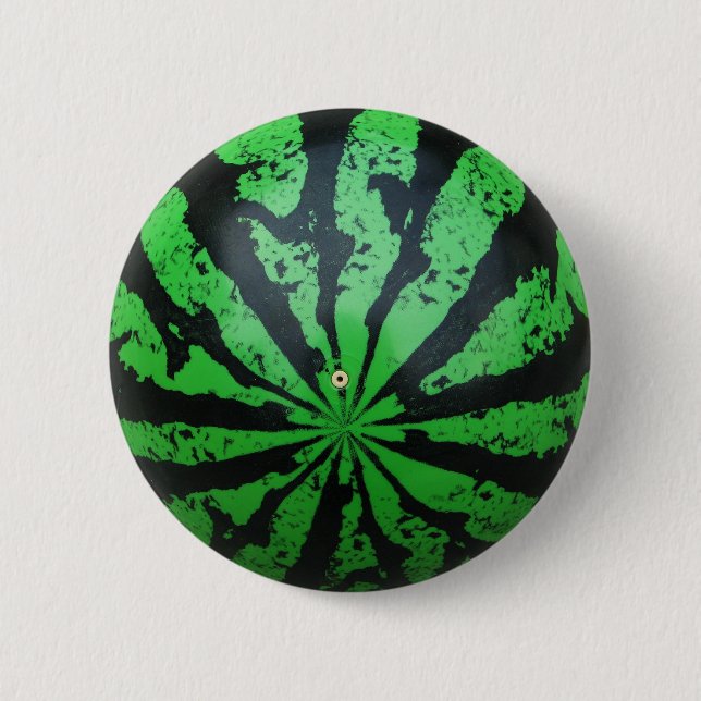 Wassermelone Fußball/Fußball Button (Vorderseite)