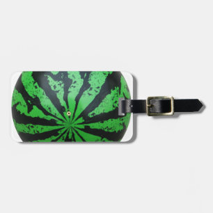 Wassermelone Fußball/Fußball Gepäckanhänger