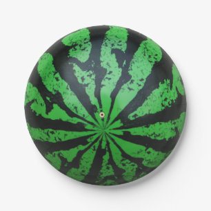 Wassermelone Fußball/Fußball Pappteller