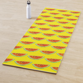 Wassermelone Gelb Grün Rot Farbe 4Amie Yogamatte