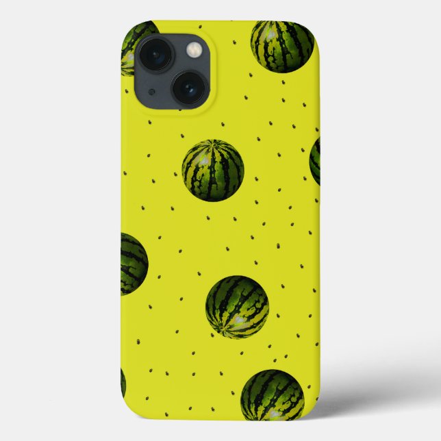 Wassermelone gelb mit Samen Case-Mate iPhone Hülle (Rückseite)