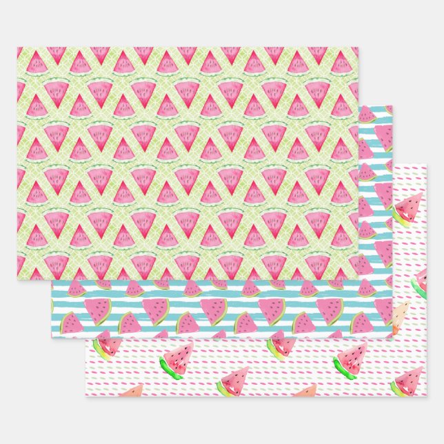 Wassermelone Geschenkpapier Set (Set)