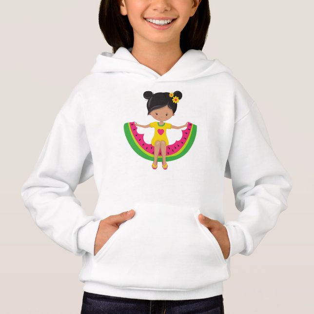 Wassermelone Girl, Latina Girl, Dress, Flip Flops Hoodie (Vorderseite)