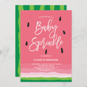 Wassermelone Gradient Modern Baby Sprinkle Einladung