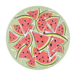 Wassermelone Grün Runde Schneidbrett rund Schneidebrett