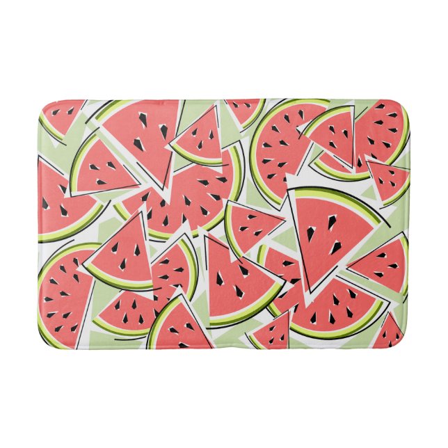Wassermelone Grüne Badematte (Vorderseite)