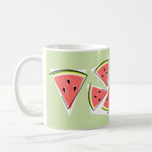 Wassermelone Grüne Linie Kaffeetasse