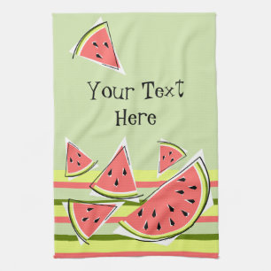 Wassermelone Grüne Teile Strip Textilindustrie Han Handtuch