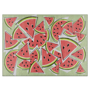 Wassermelone Grüne Zuschneideplatte Schneidebrett