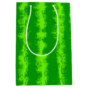 Wassermelone-grünes Sommer-Frucht-Rinde-Muster Mittlere Geschenktüte