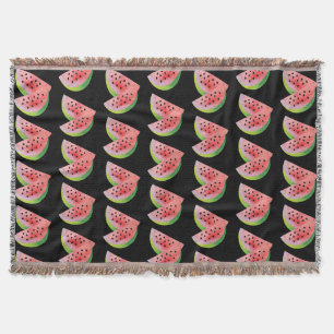 Wassermelone Halves Pink Decke