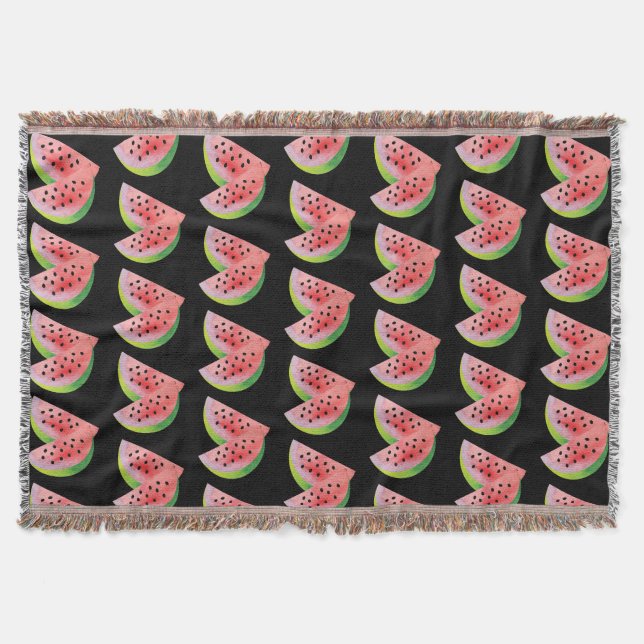 Wassermelone Halves Pink Decke (Vorderseite)