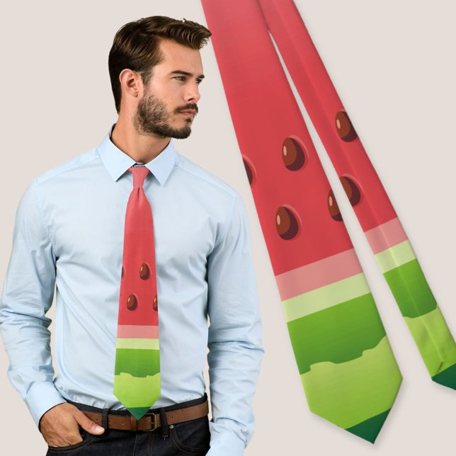 Wassermelone Hintergrund Krawatte (Von Creator hochgeladen)