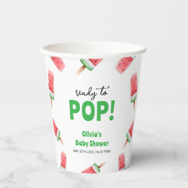 Wassermelone Ice Cream Popcicle Baby Dusche Pappbecher