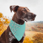 Wassermelone Ice Cream Samen Script Name Pet Banda Halstuch<br><div class="desc">Niedlicher Name des Tieres Bandana mit Watermelon-Pop</div>