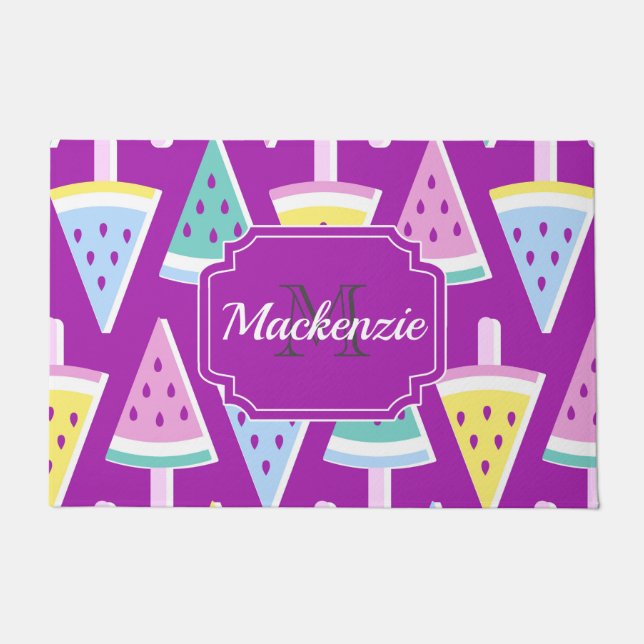 Wassermelone Ice Fußmatte (Vorderseite)