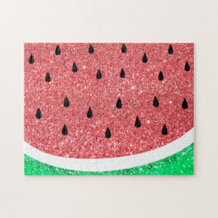 Wassermelone Imitat Glitzer Design Puzzle