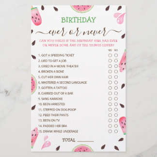 Wassermelone in einem Melon Geburtstag Ever oder n