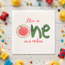 Wassermelone in einer Melone ersten Geburtstag