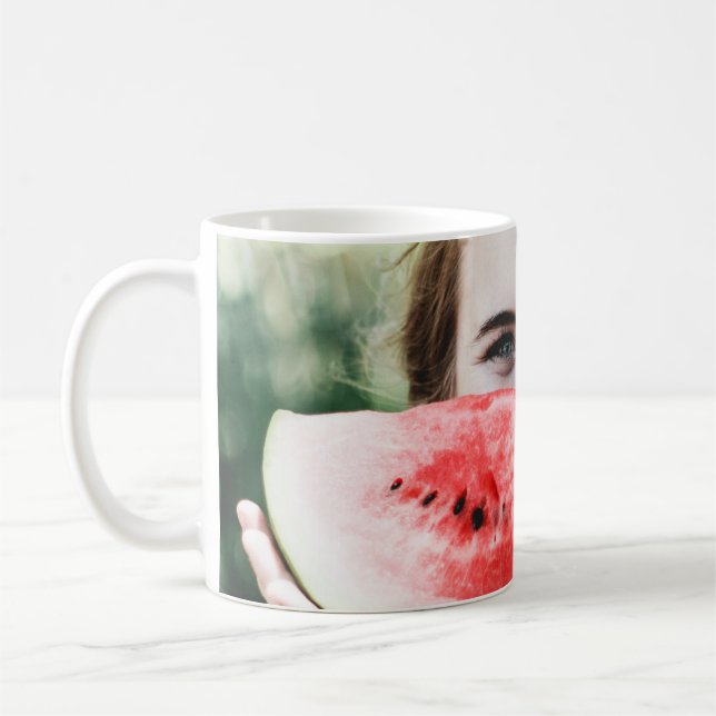Wassermelone in Scheiben Kaffeetasse (Links)