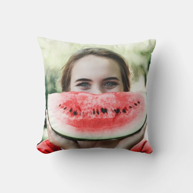 Wassermelone in Scheiben Kissen (Vorderseite)
