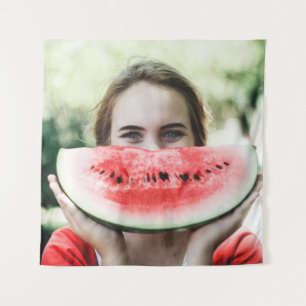Wassermelone in Scheiben Wandteppich