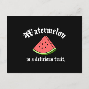 Wassermelone ist eine köstliche Frucht Postkarte